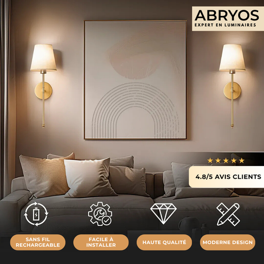 Appliques Murales sans fil | 1 Achetée = 1 Offerte