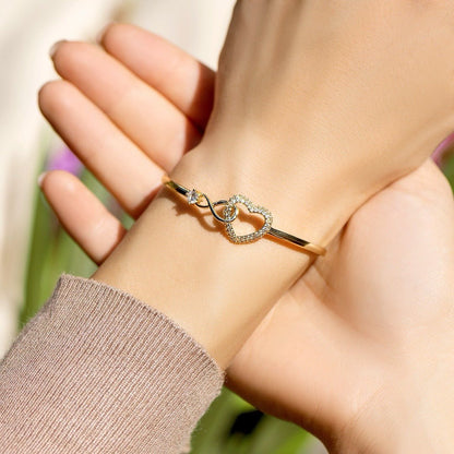Bracelet coeur infini - À ma Fille