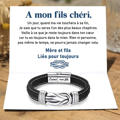 Bracelet Infini - À mon Fils chéri
