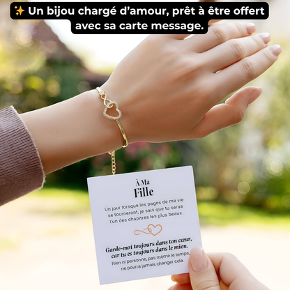 Bracelet coeur infini - À ma Fille