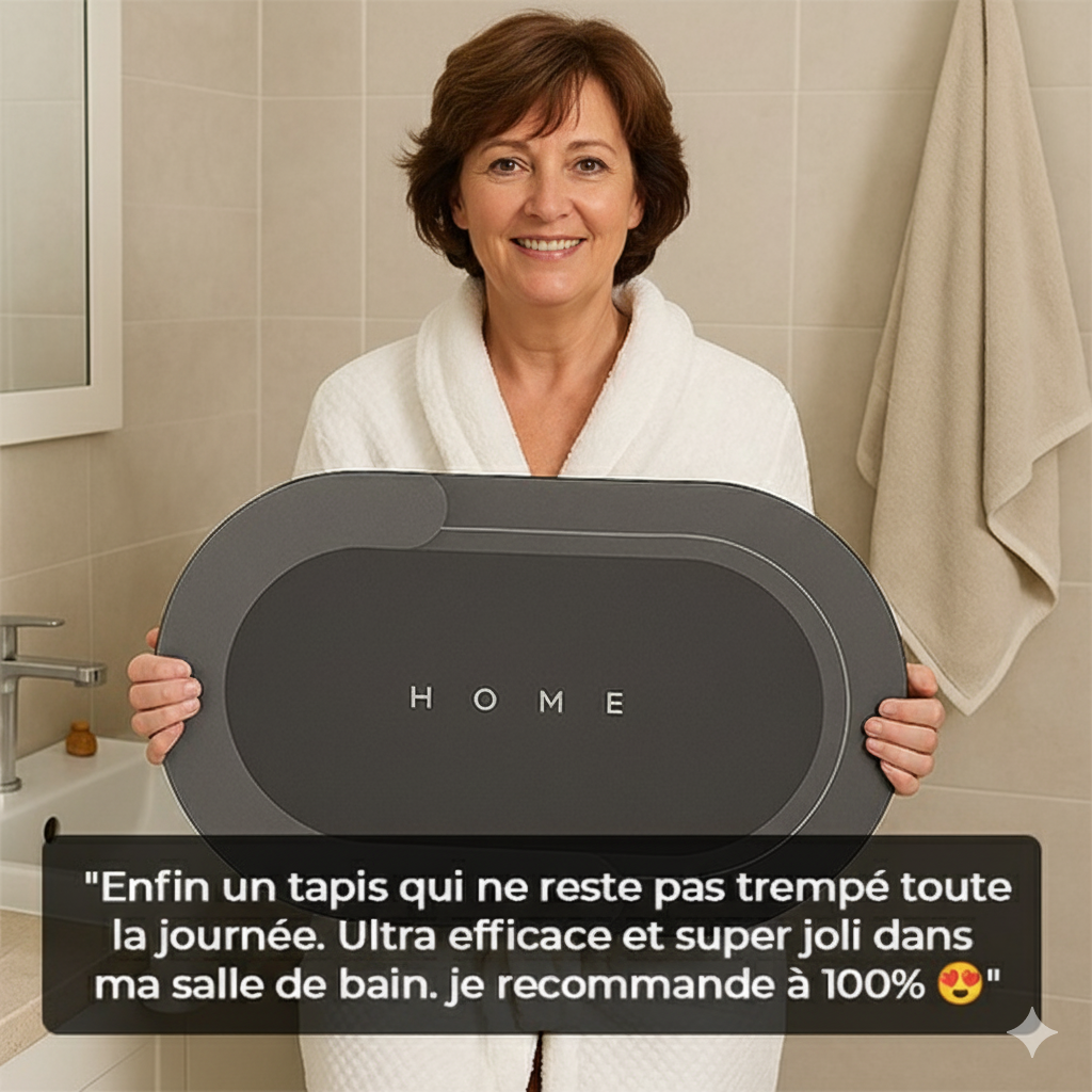 Absorbia - Tapis antidérapant ultra absorbant