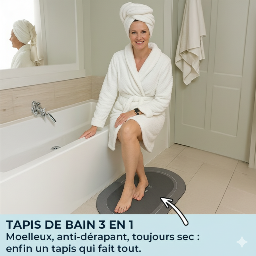 Absorbia - Tapis antidérapant ultra absorbant