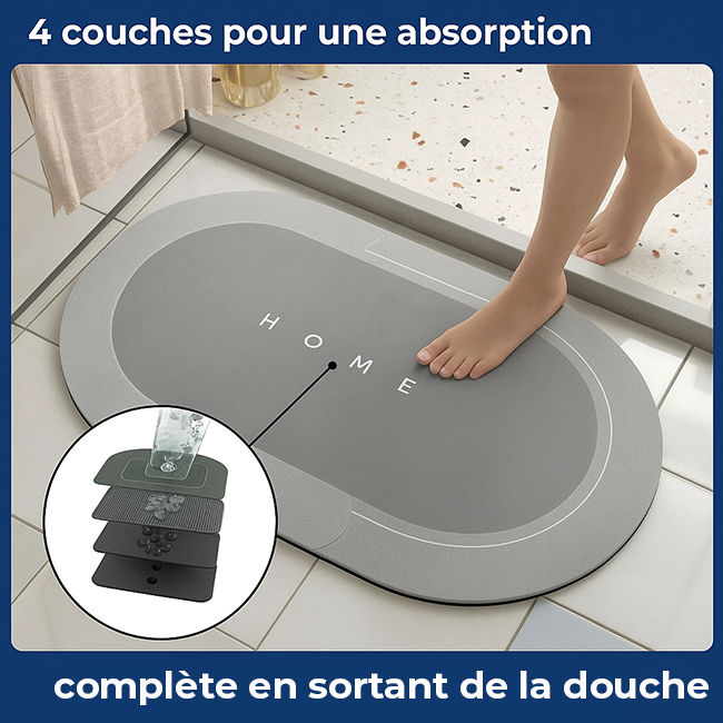 Absorbia - Tapis antidérapant ultra absorbant